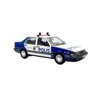 JIAYUNEU 1/18 per SAAB 9000 DC modello di auto della polizia pressofuso in lega decorazione in metallo per la casa o l'ufficio Decorazione da scrivania