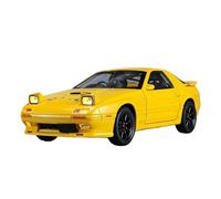 JIAYUNEU 1:24 Per Mazda RX7 Supercar Modellini Auto Giochattolo In Lega Con Suono E Luce Visualizzazione Del Modello Di Kit per collezionismo di hobby(Yellow)