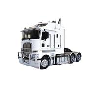JIAYUNEU 1:32 Per Kenworth K200 Prime Mover Traction Lega Transporter Veicolo Modello di camion in metallo Decorazione da scrivania(White)