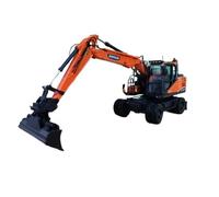 JIAYUNEU Pressofusione 1:50 per modello di veicolo di ingegneria statica in lega per carrello elevatore per escavatore Dx160w Decorazione da scrivania