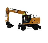 JIAYUNEU Pressofusione 1:50 per modello di veicolo di ingegneria statica in lega per escavatore gommato M318 Decorazione da scrivania