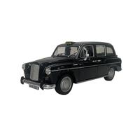 JIAYUNEU Pressofusione statica 1:24 per Austin Fx4 Lom Don Taxi Alloy Collection Memorial Car Model Decorazione da scrivania(Black)