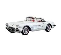 JIAYUNEU Pressofuso 1:18 per Chevy Corvette 1958 Classic Car Lega modello di auto statica Decorazione in metallo Decorazione da scrivania