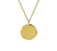 JIAZIB Collana con ciondoli Regali di compleanno di Natale Ciondolo a disco in argento 925 for il matrimonio della mamma (Color : Oro)