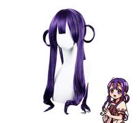 Jibaku Shounen Hanako-kun Akane Aoi 65cm Uva lunga Cosplay in stile viola Resistente al calore Parrucche sintetiche + Cappellino per parrucca