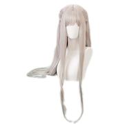 Jibaku Shounen Hanako Kun Parrucca Cosplay Nene Yashiro Lungo Grigio Argento Verde Capelli Resistenti Al Calore Costume Party Parrucche Stile 1