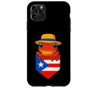 Jibaro Coqui Frog Puerto Rico Flag Buricua Pocket Borinquen Custodia per iPhone 11 Pro Max