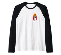 Jibaro Coqui Frog Puerto Rico Flag Buricua Pocket Borinquen Maglia con Maniche Raglan