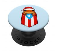 Jibaro Coqui Rana Puerto Rico Bandiera Boricua Pocket Natale PopSockets PopGrip Adesivo