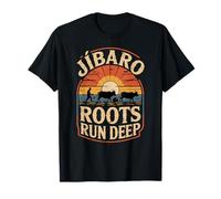 Jibaro Roots Run Deep, fattoria retrò a Porto Rico e tramonto Maglietta