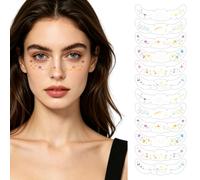 JIBMI Adesivi Viso Halloween Sparkle Pack | Lentiggini Fantasma (Laser) | Applicali come lentiggini glitterate: brillano sotto la luna dalle feste fino all'alba!