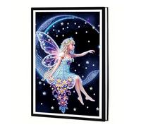 JICFDAO Diamond Painting - Taccuino formato A5, 14,5 x 21 cm, per dipingere con i numeri, diario con diamanti e pittura fai da te, taccuino creativo, diario per pianificare, scrivere, apprendimento