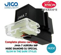 JICO J44A7 Aurora Cuscinetti SHURE M44-7 testina fono Dj Nude Diamond Gitd Stilo