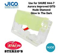 JICO N-44-7 / AURORA IMP NUDE Ae10126 SHURE M44-7 NUDE DIAMANTE GITD DJ STYLUS