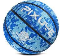 Jicsetk Mini pallacanestro per bambini, taglia 5, ideale per le mani dei bambini dai 4 agli 8 anni, ideale per l'allenamento Soft Basketball (blu 5)