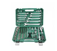 JicSuXi 82 Pezzi Kit di Attrezzi per Auto con Custodia con Impugnature Antiscivolo Set di Bussole Metriche Compatto Set Bussole Cricchetto