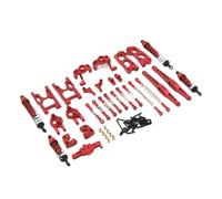 JicSuXi Accessori in Alluminio per Modellini | Resistente all'Usura, Kit di Ricambi con Ammortizzatori a Molla, Leggero, Set di Parti Ricambio con Viti e Boccole, Rosso