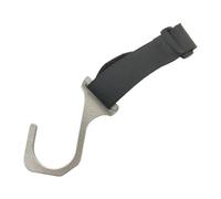 JicSuXi Gancio per Volante Auto a Sgancio Rapido, Regolabile, Creativo, in Lega di Alluminio, Accessorio Universale per Appendere Veicoli, argent