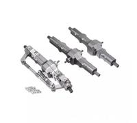 JicSuXi Set Assale Anteriore Centrale Posteriore in Metallo Facile da Instre Set Kit Assi RC con Viti di Montaggio Sostituisce Pezzi Danneggiati, Titanio