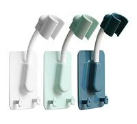 Jicyor 3 Pezzi Supporto Soffione Doccia Regolabile 360 Gradi Roteare Staffa Ugello Doccia Montaggio a Parete Non Richiede Punzonatura Supporto Doccia a Mano Bianco per Il Bagno