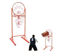 Jidanmian Attrezzo per Allenamento di Passaggio nel Basket da 2 Metri, Supporto Verticale per passaggi con Rete, Macchina per tiro Regolabile in Altezza per l'allenamento