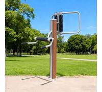 Jidanmian Attrezzo per Esercizi per la Schiena, massaggiatore per la Parte Bassa della Schiena, massaggiatore per la Vita,Attrezzatura Fitness per Esterni per Il rafforzamento del Core(C)