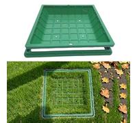 Jidanmian Chiusino Rimovibile da Incasso, Coperchio per Fossa settica Verde con Base, Coperchio di ispezione da Incasso, chiusini nascosti, per Cortile, Scuola, Giardino(Square,60cm/23.6in)