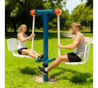 Jidanmian Pedaliera Doppia, attrezzo per l'allenamento delle Gambe da seduti a Basso Impatto, per l'allenamento di Braccia, Glutei e Gambe, per l'allenamento Fitness all'aperto, per la casa(A)