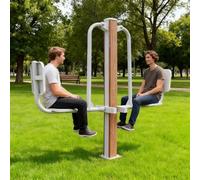 Jidanmian Pedaliera Doppia, attrezzo per l'allenamento delle Gambe da seduti a Basso Impatto, per l'allenamento di Braccia, Glutei e Gambe, per l'allenamento Fitness all'aperto, per la casa(B)