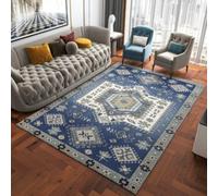 Jidanmian Tappeto riscaldante elettrico al grafene, stufe elettriche per interni, tappeto in finta lana, morbido vintage, antiscivolo antimacchia per interni(E,100x200cm)