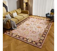 Jidanmian Tappeto riscaldante elettrico al grafene, stufe elettriche per interni, tappeto in finta lana, morbido vintage, antiscivolo antimacchia per interni(D,150x200cm)