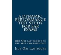 Jide Obi Law Books A Dynamic Performance Test Study For Bar Exams (Tascabile)