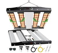 JideTech SPC2500 250W LED Grow Light con 1220pcs Diodi Sam-sung, 120x120cm di Copertura, Timer a Margherita Dimmerabile lampada, Lampada per Piante Indoor Spettro Completo per Indoor Veg and Bloom