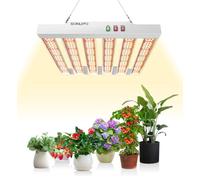 JideTech SPF2000 200W Lampada LED per la coltivazione con 882pcs Diodi Sam-sung, 120x120cm di Copertura, Lampada per Piante Indoor Spettro Completo per Indoor Veg and Bloom