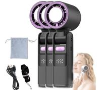 Jiditech Handheld Fan, Jiditech Turbo Fan, 100 Speeds Chillmate Portable Refrigerated Fans, 90° Foldable 3-In-1 Airflow Portable, Low Noise Neck Fans With Led Display For Everyone (3PC-2)