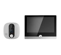 JIDKEINNH Smart WiFi Video Peephole 1080P/158° Doorbell Camera For Home 4.3" LCD Screen 24H PIR Movement Detection Eye(With 32G card)