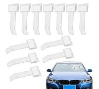 Jidyllic Clip per biglietti di parcheggio, 12 pezzi, porta biglietti per il parcheggio, con adesivo trasparente, porta permesso di parcheggio per auto