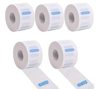 Jidyllic Strisce per collo per barbieri, 5 rotoli di carta usa e getta per taglio di capelli, elastiche, per parrucchieri, parrucchieri, taglio capelli, styling