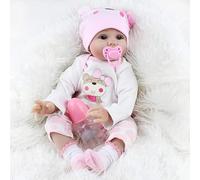 JIEBOTE Reborn Bambole da 22 pollici morbida sensazione di bambino realistico neonato dolce sorriso sonno Real Life Baby Bambole con scatola regalo per bambini di età 3 anni