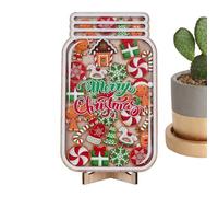 JIEBWCHA Barattoli Per Bambini,Decorazione Natalizia In Legno Per La Casa,Strumento di Addestramento alla Responsabilità in Legno Scolastico | Per Insegnanti Homeschool Prescolare Ora Della Nanna