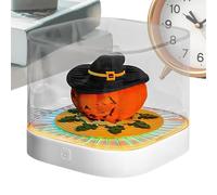 JIEBWCHA Calendario Time Piece 2026, blocco note 3D a forma di zucca rimovibile, base decorativa con luce LED e blocco note per ufficio, camera da letto, ricevimento, scuola