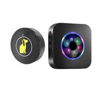 JIEBWCHA Campanelli Per Cani - Addestramento Comunicazione Senza Fili Pulsante | Addestratore con 5 Livelli Volume Bottone Impermeabile per Accesso Giardino Allenamento Indoor Casa con Giardino