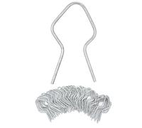 JIEBWCHA Clip per recinzione, cavi metallici, legami metallici zincati ad alte prestazioni - attrezzi da giardino riutilizzabili, parti di recinzione multifunzionali per veicoli, fattorie, tubi