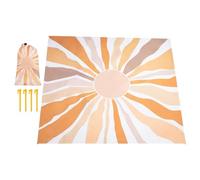 JIEBWCHA Coperta resistente alla sabbia, 210 x 200 cm, XXL, impermeabile e resistente alla sabbia, portatile, ad asciugatura rapida, accessorio da campeggio, impermeabile, per giardino e famiglia