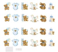 JIEBWCHA Decorazioni per Torte | 24 pezzi di mini stuzzicadenti da cupcake | topper per torta di compleanno | per la festa, il cupcake, le nozze, la laurea, shower, le ragazze, i ragazzi, e il