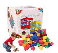 JIEBWCHA di schiuma morbidi 8 x 8 cm impilamento di pietre di schiuma per gioco sensoriale Pietre di schiuma per bambini Sticky Mani Giocattoli per 3 anni e oltre i bambini