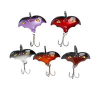 JIEBWCHA Esche artificiali da , set di 5 esche per pesce persico, spinners design con ami rivestiti lancio a distanza per crappie gatto luccioperca trota principianti e
