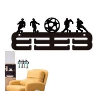 JIEBWCHA Espositore per Trofei | Supporto Porta Oggetti Adesivo a Parete con Ganci | Attaccapanni per Premi Sportivi | み パイプ ワイヤー