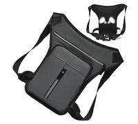 JIEBWCHA Fascia Coscia, Per Uomo E Donna, Sportivo Impermeabile con Capienza Grande, Organizzatore per Cellulare, Chiavi, Auricolari Senza Fili