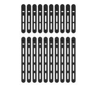 JIEBWCHA Fishing Rod Tie Strap | Fasce in Silicone per Attrezzatura da,20 Pezzi Cinghie Elastiche Angolari Impermeabili per Stand Up Paddle Camping Caccia Giardinaggio Escursionismo,per Pontone Kayak